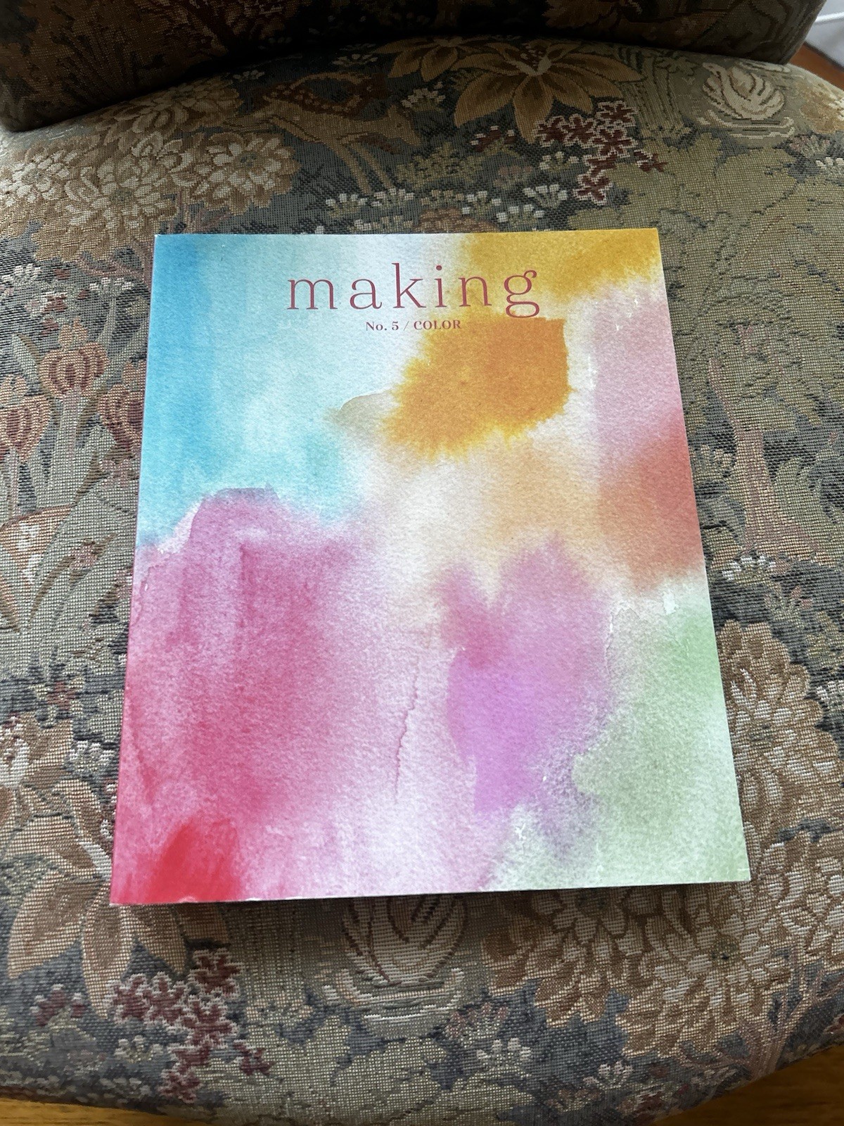 Making Magazine No 5 Color Knitting Crafts Sewing Embroidery Recipe Art