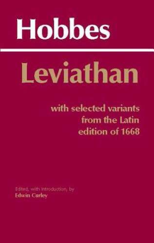 Leviathan: With selected variants from the Latin edition of 1668 (Hackett – GOOD