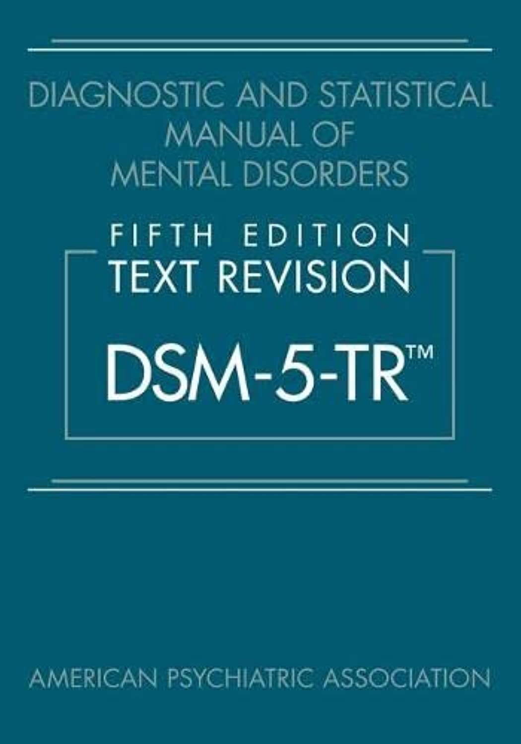 Diagnostic and Statistical Manual of Mental Disorders, Fifth Edition PAPERBACK