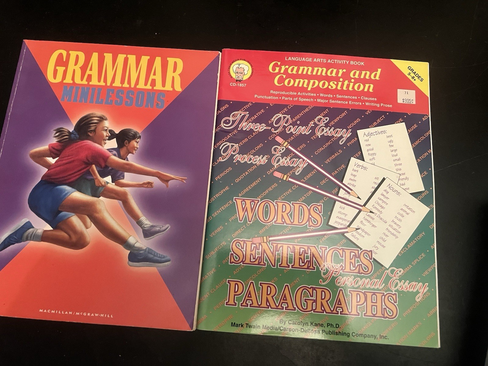 7 + Teacher Lot Grammar & Writing Workbooks Grades 3-8 Reproducibles Resources