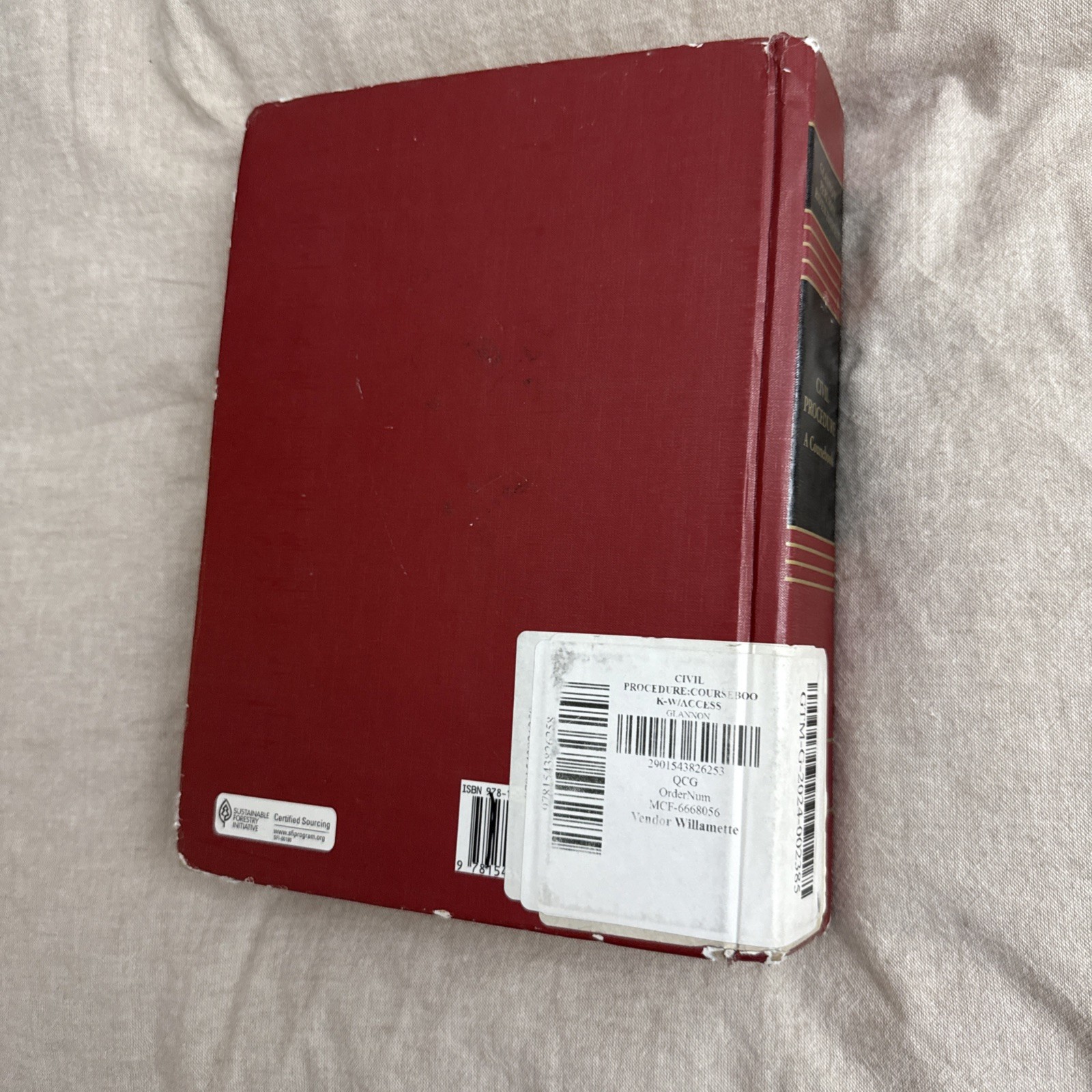Civil Procedure: A Coursebook – Hardcover, by Glannon