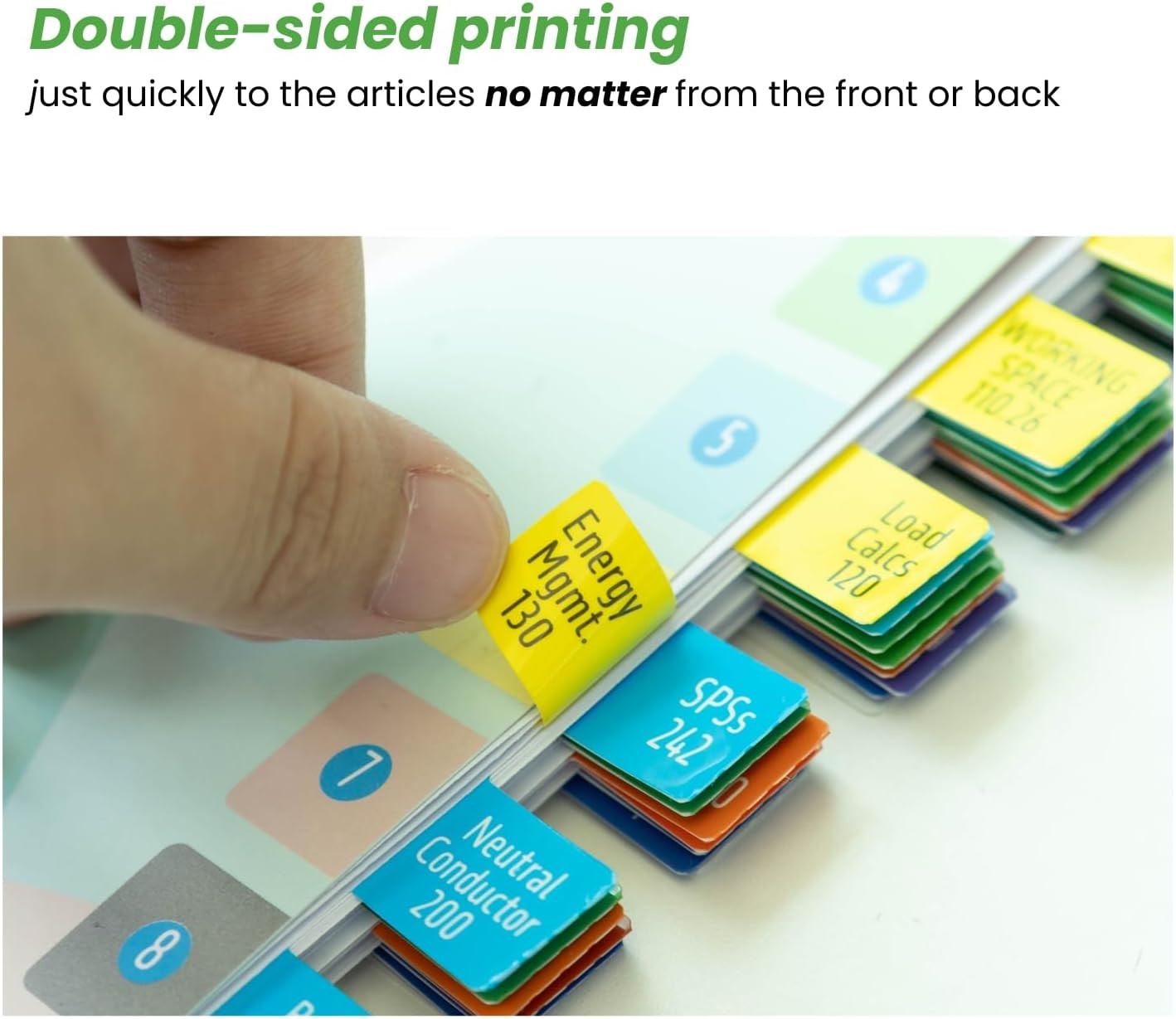 Index Tabs for NEC 2026 Code Book – Color-Coded for Quick Navigation – with Wire