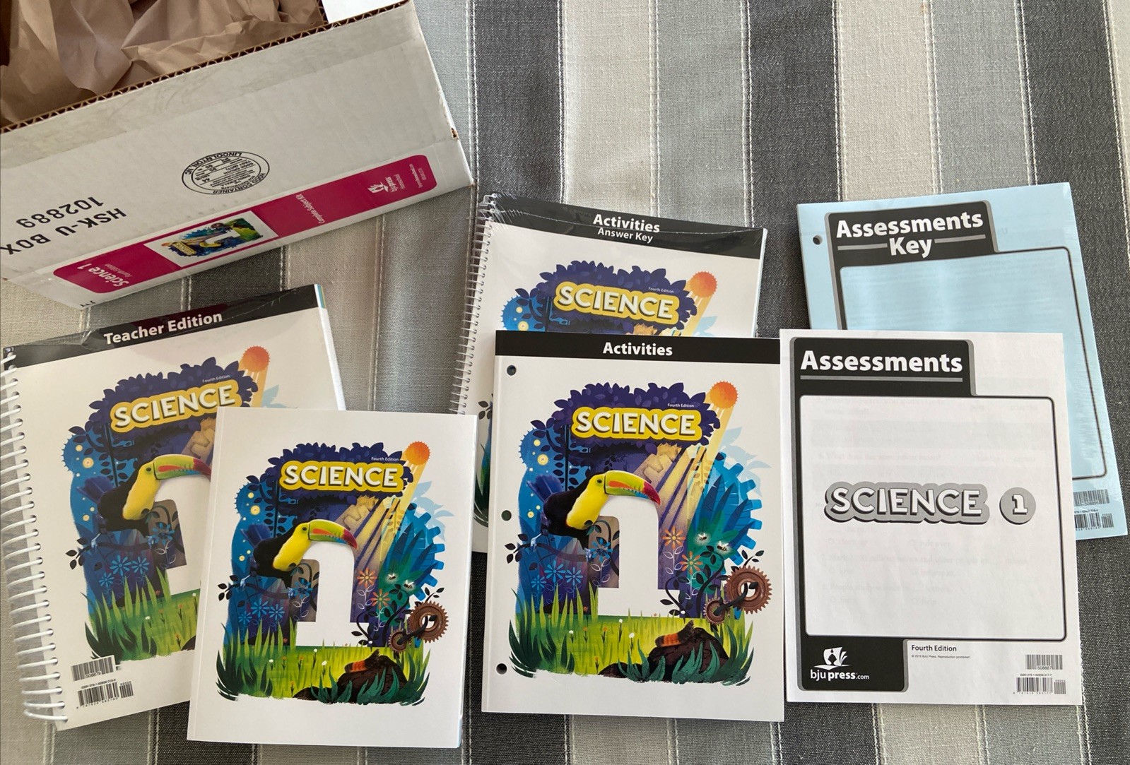 NEW BJU Bob Jones 1st grade SCIENCE 1 Complete Subject Kit CURRENT 4th ed BoxSet