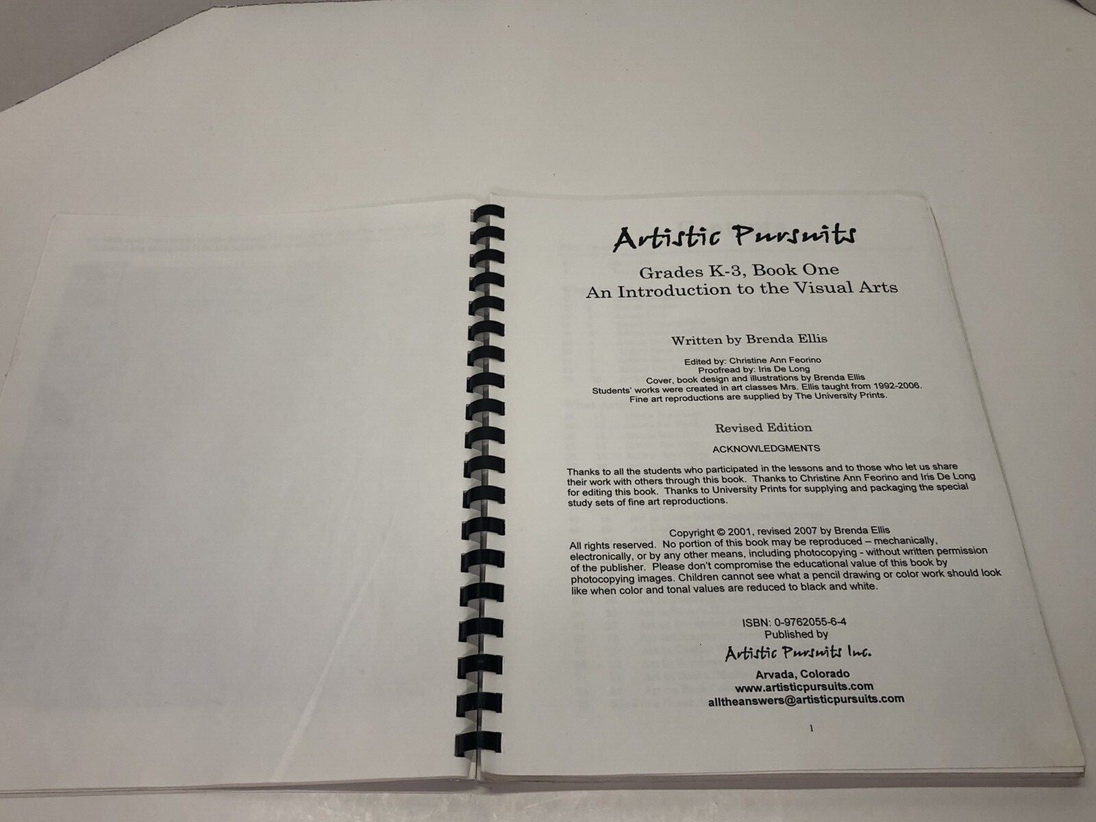 ARTistic Pursuits, Grades K-3 Book One : An Introduction to the Visual Arts…