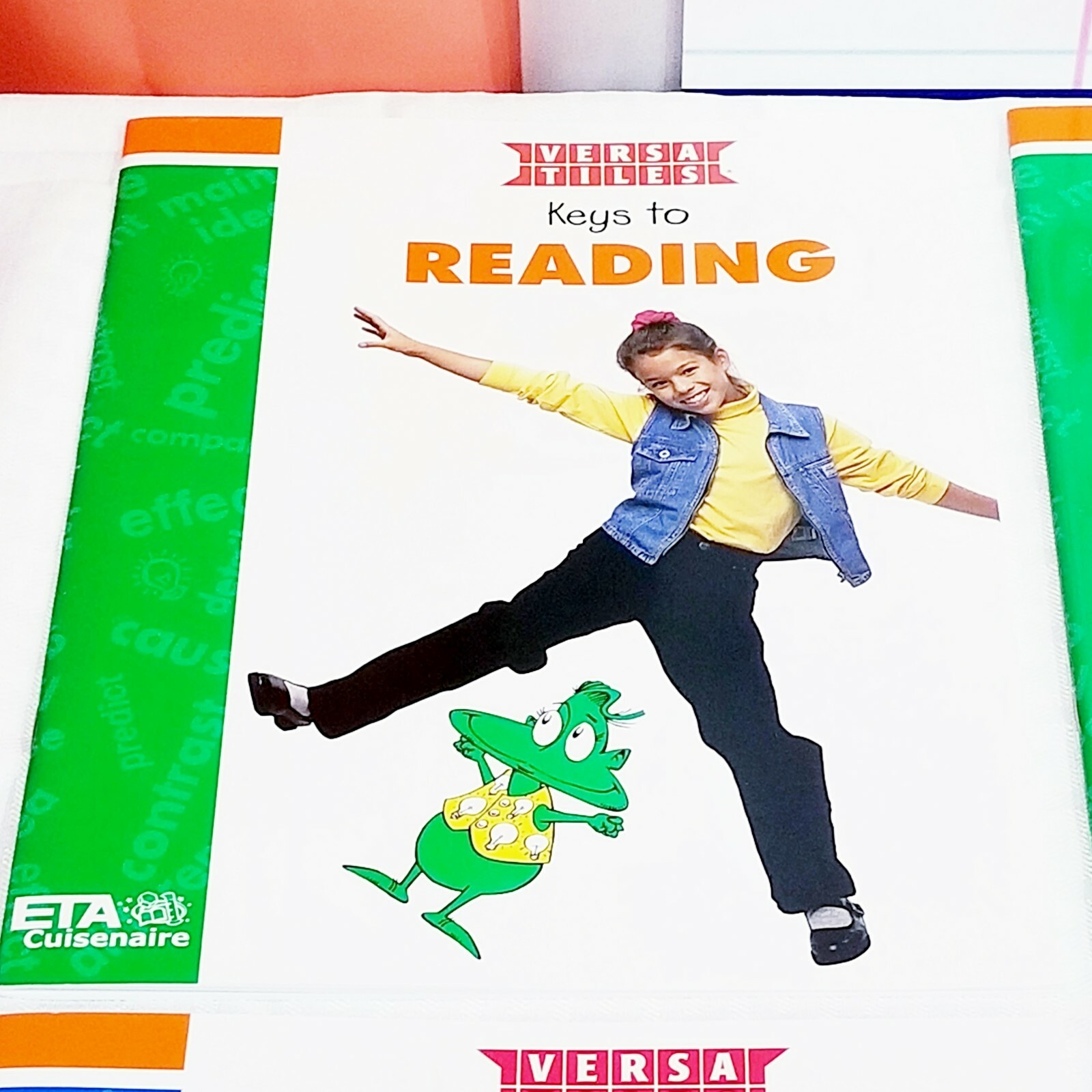 Level 3 Reading & Language Arts Lab Versa Tiles Kit + 8 Books 3rd Grade Children