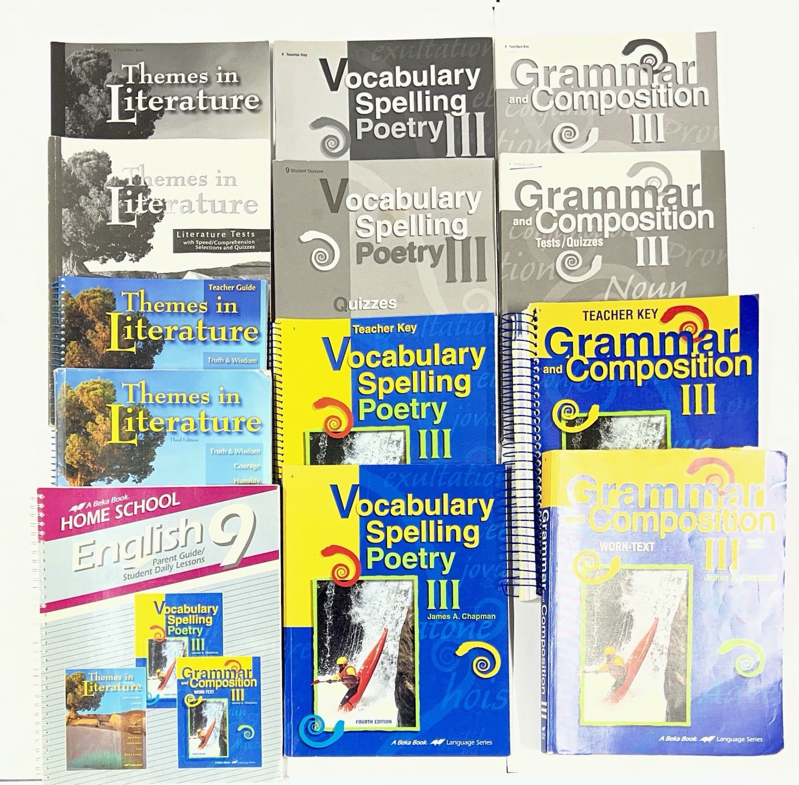 Abeka English 9 SET Grammar III Themes in Literature Vocabulary 3 (old edition)