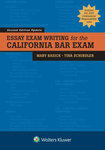 Essay Exam Writing for the California Bar Exam (Bar Review) by Mary Basick, Tin