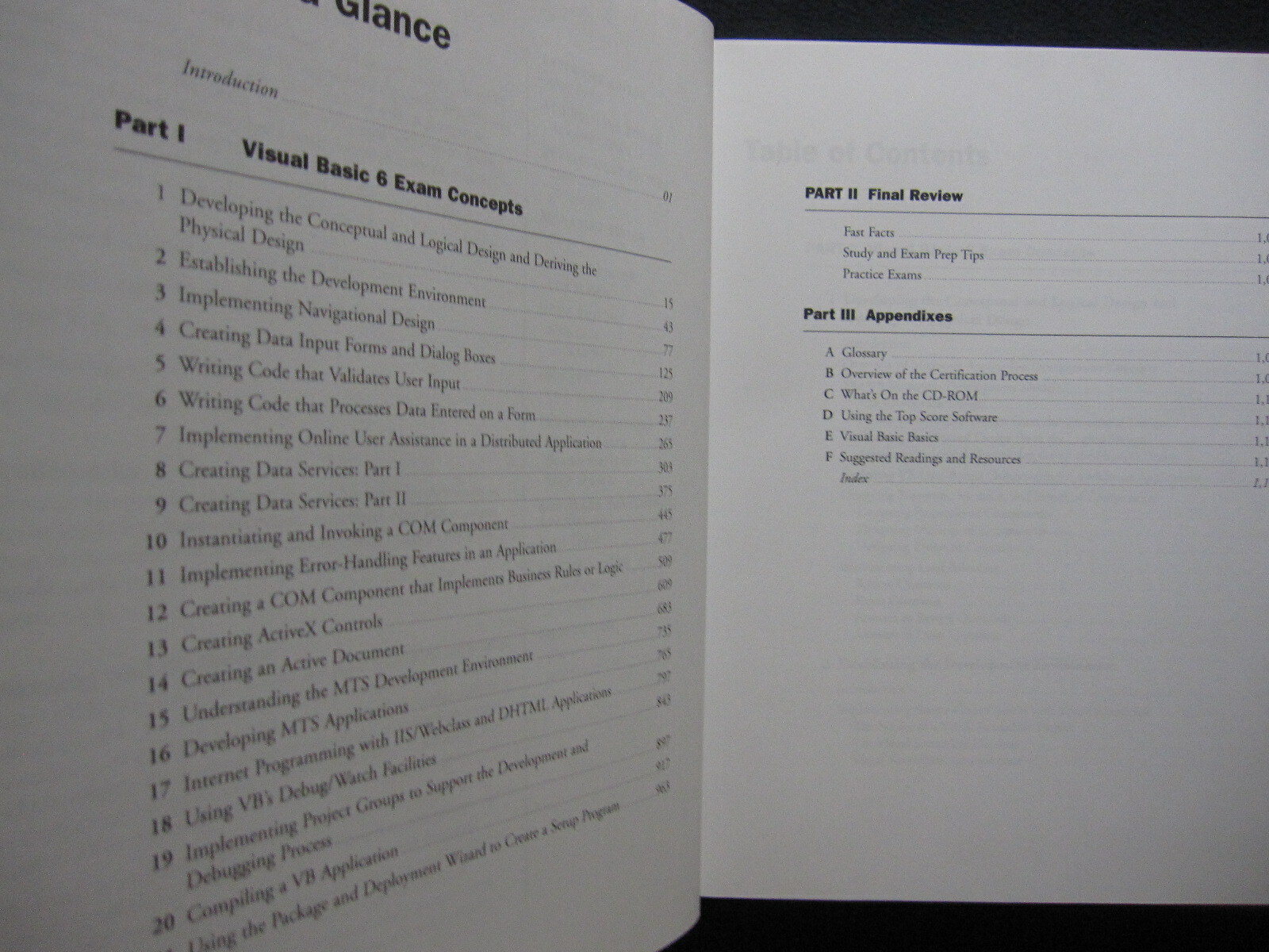 McSd Visual Basic 6 Exams: Exams 70-175 and 70-176 Training Guide (The Trainin..