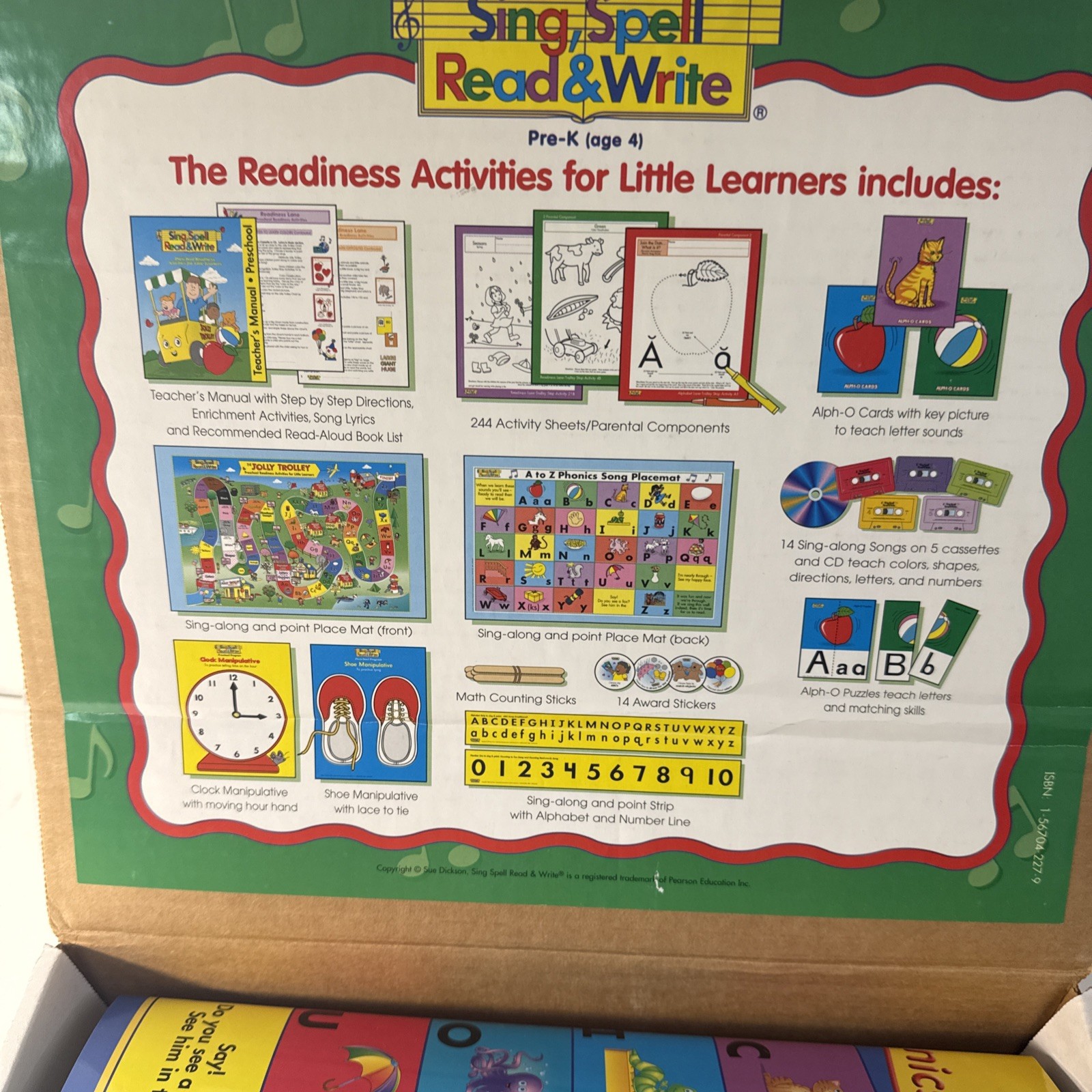 Sing Spell Read Write, Pre-school Kit, Rare Find, Complete Except For Cd