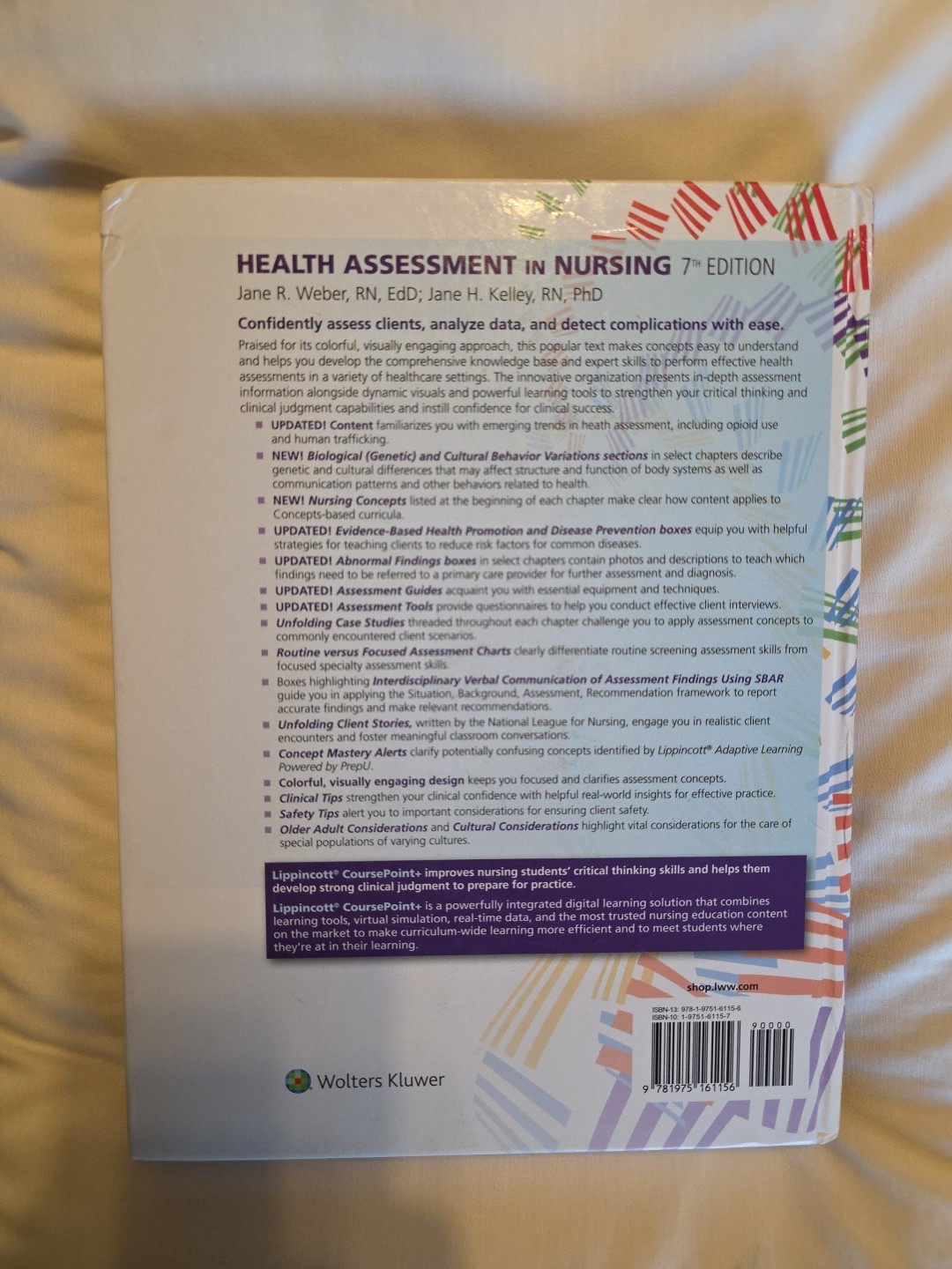 Health Assessment in Nursing by Janet R. Weber and Jane H. Kelley