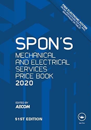 Spon’s Mechanical and Electrical Services Price Book 2020 (Spon’s Pr… Hardback